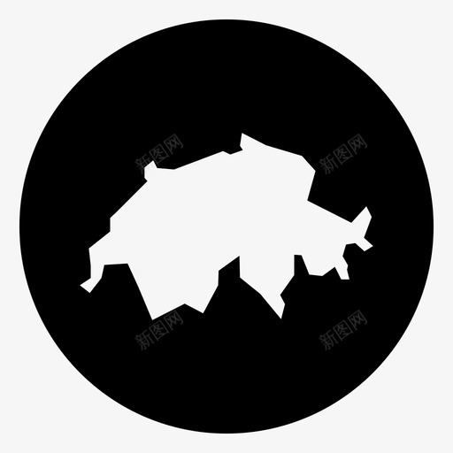 瑞士地图欧洲瑞士图标svg_新图网 https://ixintu.com 欧洲 瑞士 瑞士地图