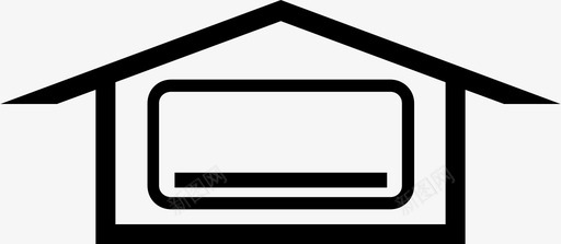 空调电器房间图标svg_新图网 https://ixintu.com 房间 温度 电器 空调