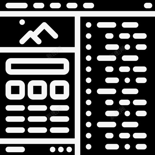 拆分视图开发页面图标svg_新图网 https://ixintu.com web web开发实体 开发 拆分视图 页面