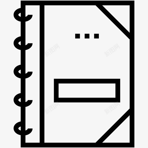 笔记本记事本便笺图标svg_新图网 https://ixintu.com 便笺 便笺簿 公司行图标 笔记本 记事本
