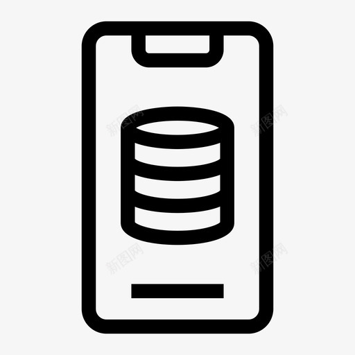 移动数据库访问远程访问服务器图标svg_新图网 https://ixintu.com 数据库和服务器 服务器 移动数据库访问 远程访问