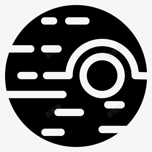 行星星系卫星图标svg_新图网 https://ixintu.com 卫星 时空字形 星系 空间 行星