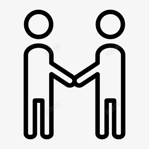 人握手工作图标svg_新图网 https://ixintu.com 人 工人 工作 握手