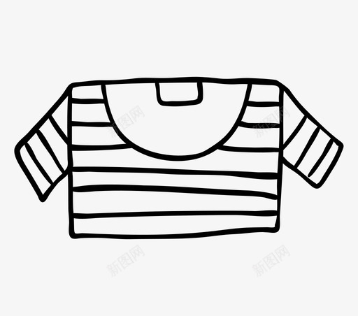 露背上衣服装线条图标svg_新图网 https://ixintu.com 服装 条纹 短袖 线条 衣服 露背上衣