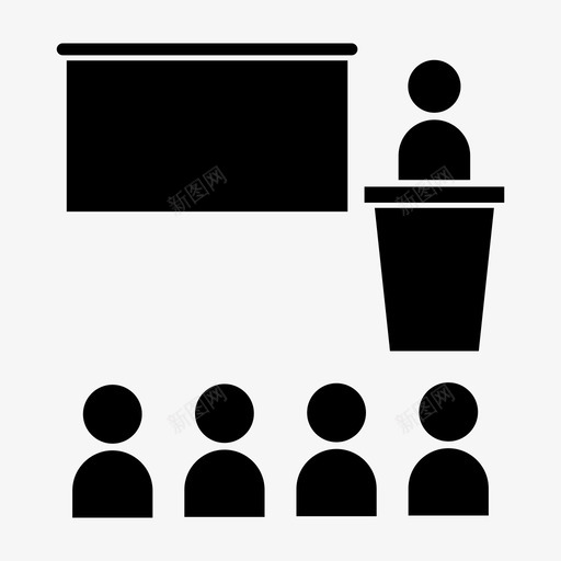 教学课堂学习图标svg_新图网 https://ixintu.com 学习 教学 教师 课堂