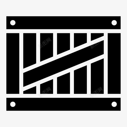 板条箱箱子集装箱图标svg_新图网 https://ixintu.com 板条箱 箱子 赃物 运输 集装箱