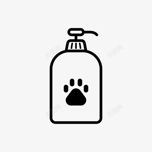 洗发水清洁剂宠物图标svg_新图网 https://ixintu.com 宠物 宠物洗发水 洗发水 清洁剂 肥皂