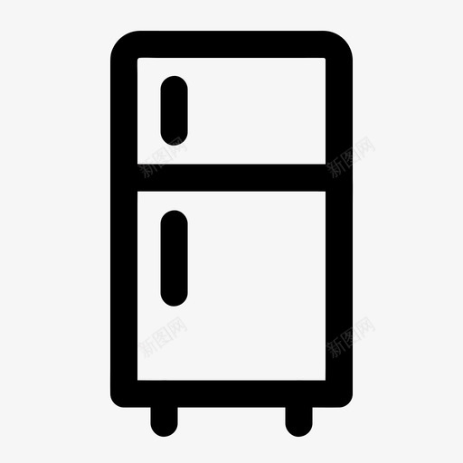 冰箱电器冷冻机图标svg_新图网 https://ixintu.com 冰箱 冷冻机 电器