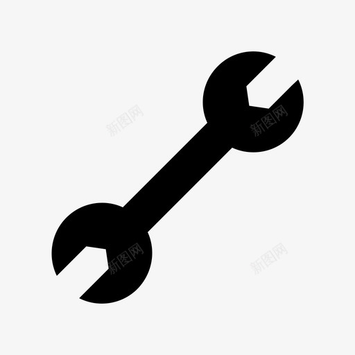 扳手劳工雕文图标svg_新图网 https://ixintu.com 劳工雕文 扳手