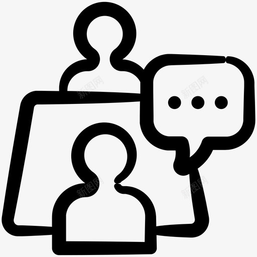 对话会议对话私人对话图标svg_新图网 https://ixintu.com inky通讯第8卷 会议对话 对话 私人对话