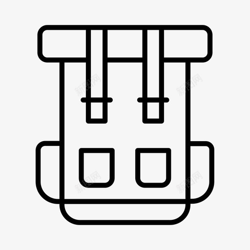背包活动探险图标svg_新图网 https://ixintu.com 包 探险 活动 背包