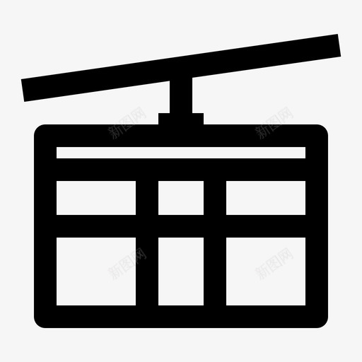 缆车运输工具车辆图标svg_新图网 https://ixintu.com 缆车 车辆 运输工具