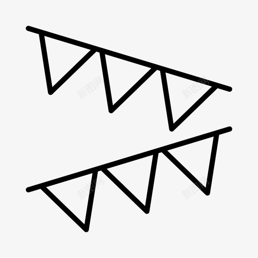 彩旗生日狂欢节图标svg_新图网 https://ixintu.com 庆祝 彩旗 派对装饰 狂欢节 生日 聚会