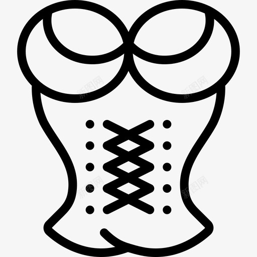 采购产品紧身胸衣美容内衣图标svg_新图网 https://ixintu.com 内衣 美容 美容轮廓 采购产品紧身胸衣