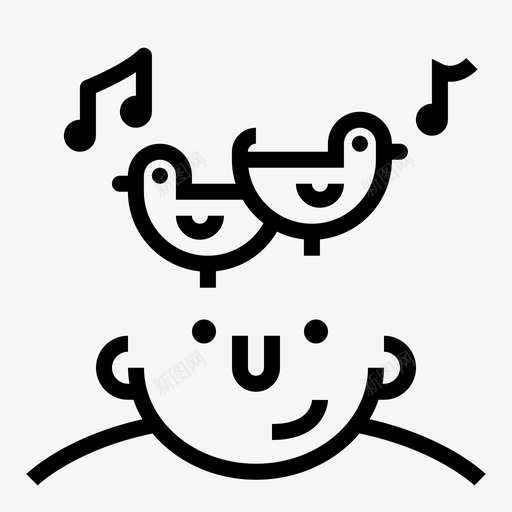 鸟在你的脑袋里思想你脑袋里有什么图标svg_新图网 https://ixintu.com 你脑袋里有什么 思想 鸟在你的脑袋里