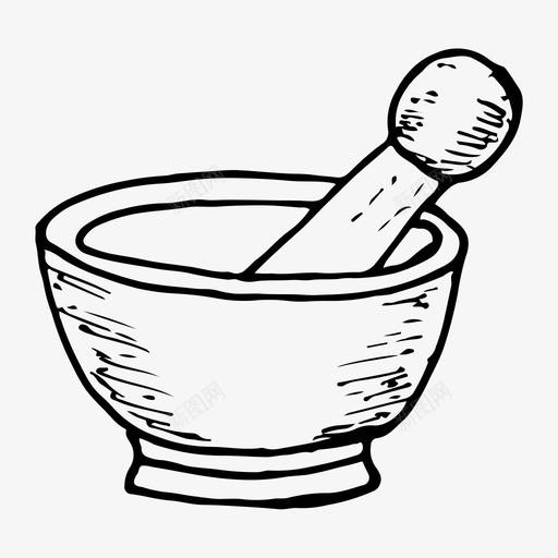 砂浆手绘厨房图标svg_新图网 https://ixintu.com 厨房 手绘 砂浆 素描