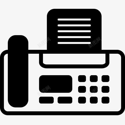 传真机联系人电话图标svg_新图网 https://ixintu.com 传真机 电话 联系人