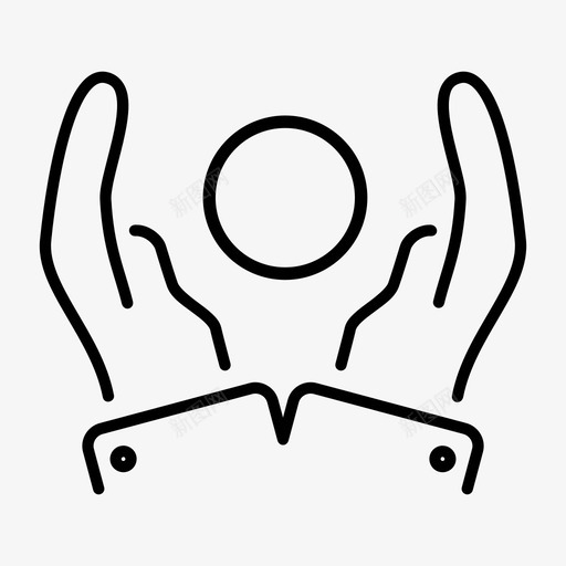 双手之间帮助人类图标svg_新图网 https://ixintu.com 人类 双手之间 帮助