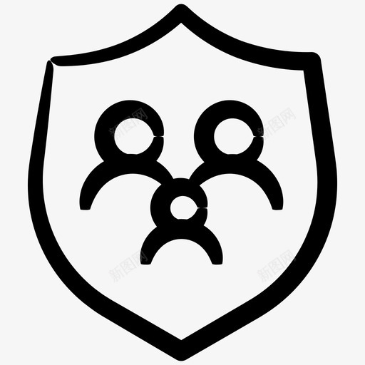 家庭保护盾牌inky安全第6卷图标svg_新图网 https://ixintu.com inky安全第6卷 家庭保护 盾牌