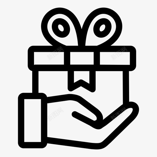 礼物盒子奖品图标svg_新图网 https://ixintu.com 奖品 盒子 礼物 销售