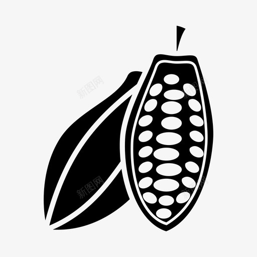 可可豆甜点水果图标svg_新图网 https://ixintu.com 可可豆 水果 甜品 甜点 锅