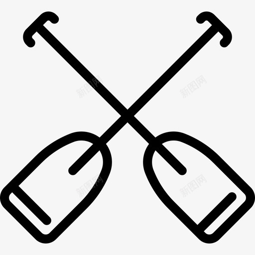 双桨运输汽艇图标svg_新图网 https://ixintu.com 双桨 汽艇 运输