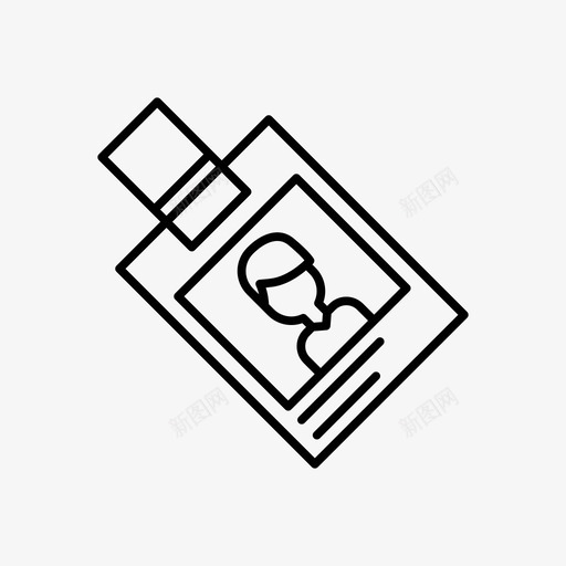 身份证团队合作工作图标svg_新图网 https://ixintu.com 团队合作 工作 身份证