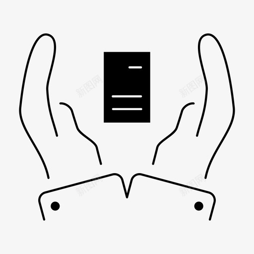 手文件文件纸张图标svg_新图网 https://ixintu.com 书写 手文件 文件 纸张
