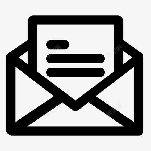 电子邮件广告内容图标svg_新图网 https://ixintu.com 信件 内容 广告 电子邮件