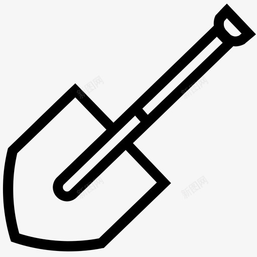 铁锹耕作农场图标svg_新图网 https://ixintu.com 农场 工具 耕作 花园 铁路 铁锹