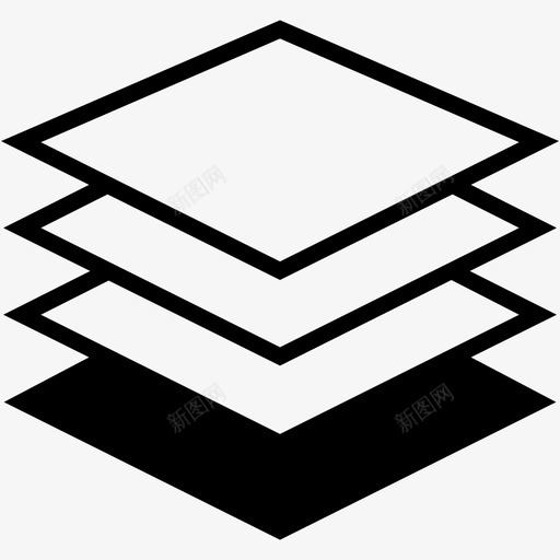 层数多层纸张图标svg_新图网 https://ixintu.com 多层 天花板 层数 纸张 胶合板 薄板