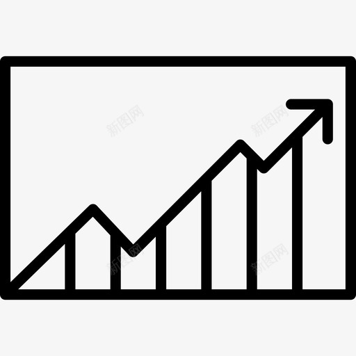 上升线图商业购物成瘾图标svg_新图网 https://ixintu.com 上升线图 商业 购物成瘾