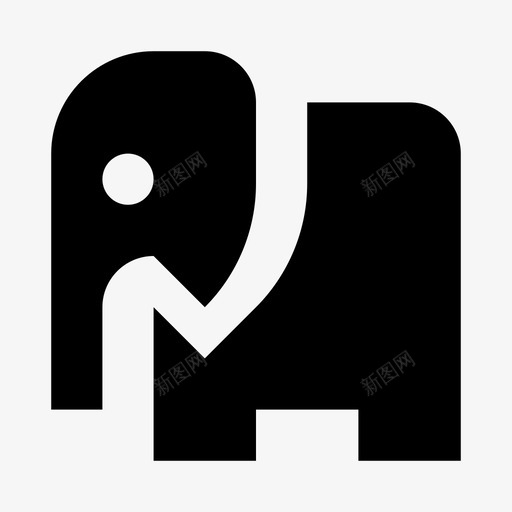 大象动物micro8图标svg_新图网 https://ixintu.com micro8 动物 大象
