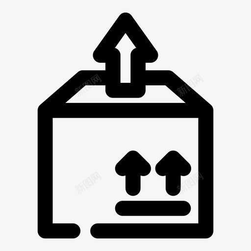 打包装箱包裹图标svg_新图网 https://ixintu.com 包裹 寄送 打包 物流2个空格加粗 装箱