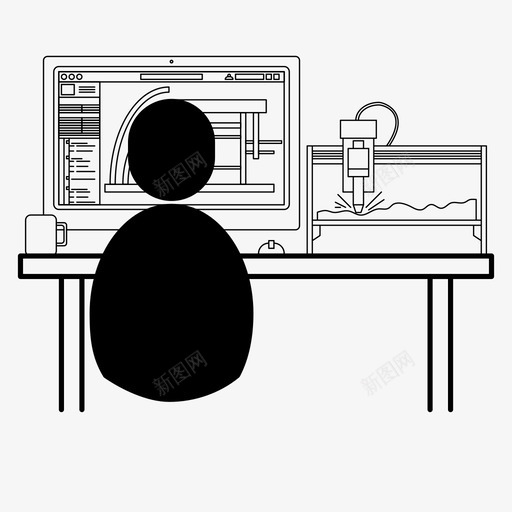 数控机床建筑文化图标svg_新图网 https://ixintu.com 工作室 工作室文化 建筑 数控机床 数控面板 文化