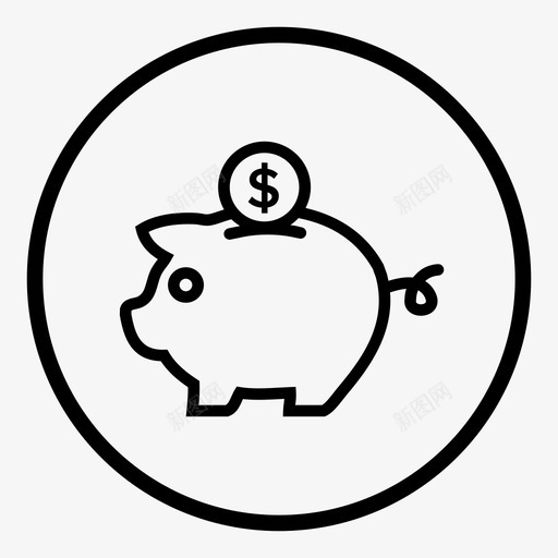 小猪猪svg_新图网 https://ixintu.com 小猪猪 pig 填充