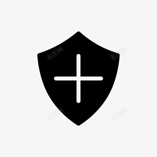 盾牌医院医疗图标svg_新图网 https://ixintu.com 医疗 医疗字形图标 医院 安全 盾牌