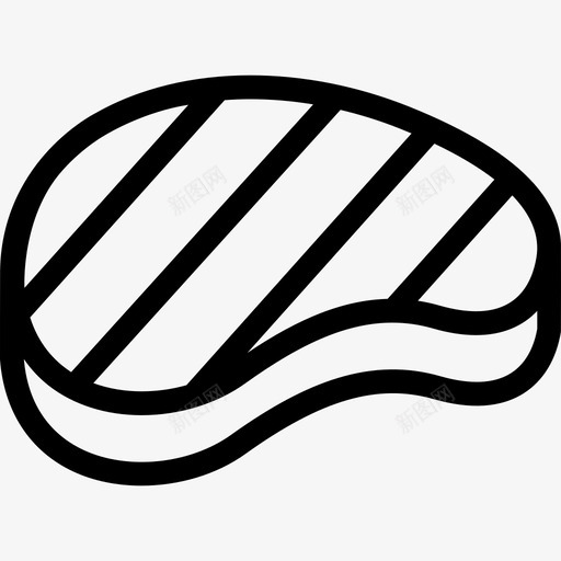 烤牛排食物图标svg_新图网 https://ixintu.com 烤牛排 食物
