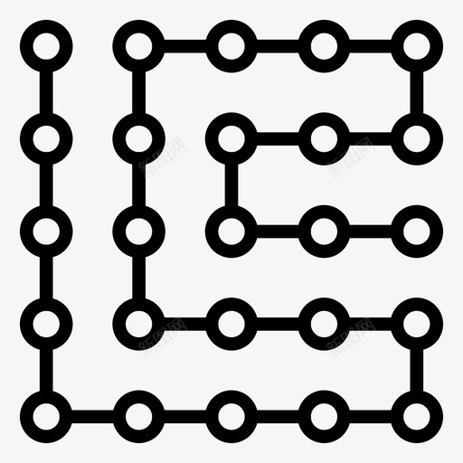 模式代码锁图标svg_新图网 https://ixintu.com 代码 安全 模式 联网 联网线路图标 锁