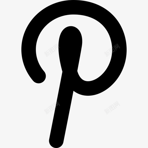 大Pinterest标志社交媒体社交网络图标svg_新图网 https://ixintu.com 大Pinterest标志 社交媒体 社交网络