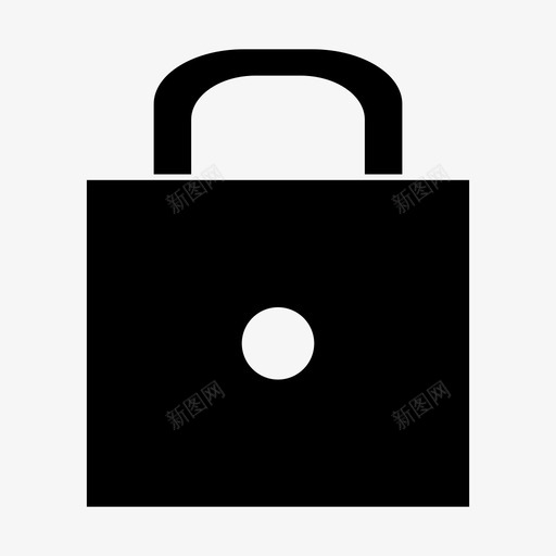 挂锁办公室防护图标svg_新图网 https://ixintu.com 保险箱 办公室 工作 工作标志 挂锁 防护