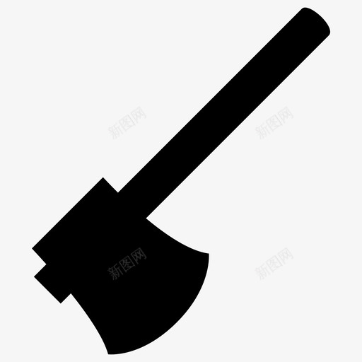 斧头设备工具图标svg_新图网 https://ixintu.com 工具 工具符号 斧头 设备