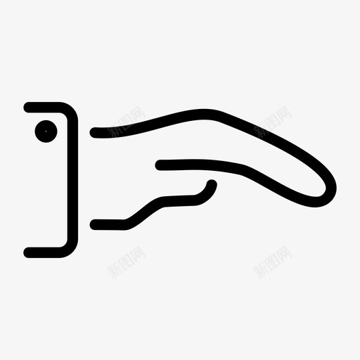 手抓伸图标svg_新图网 https://ixintu.com 伸 手 抓