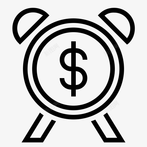 工作时间效率时间就是金钱图标svg_新图网 https://ixintu.com 工作时间 效率 时间就是金钱