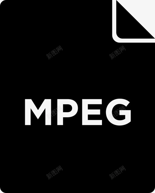 mpeg文件图标svg_新图网 https://ixintu.com mpeg 下载 填充文件图标 文件 电影 胶片 视频
