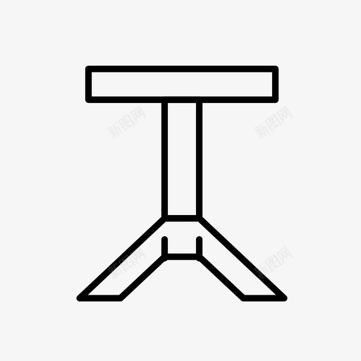 凳子坐木制图标svg_新图网 https://ixintu.com 凳子 坐 木制