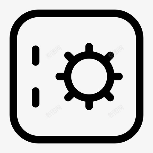 银行储物柜受保护保险箱图标svg_新图网 https://ixintu.com 保险库 保险箱 受保护 透明业务 银行储物柜