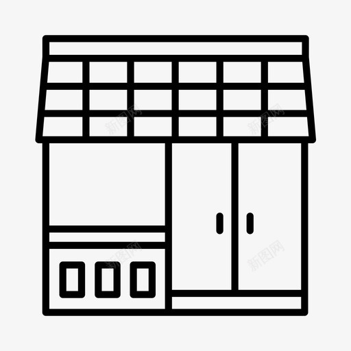 超市便利店杂货店图标svg_新图网 https://ixintu.com 便利店 杂货店 购物 超市 零售