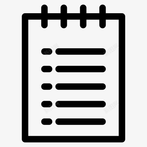 待办事项列表项目符号列表便笺图标svg_新图网 https://ixintu.com 便笺 待办事项列表 记事本 项目符号列表