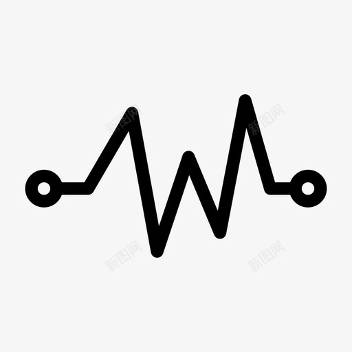 脉搏节拍保健图标svg_新图网 https://ixintu.com 保健 医疗 医疗线图标 脉搏 节拍